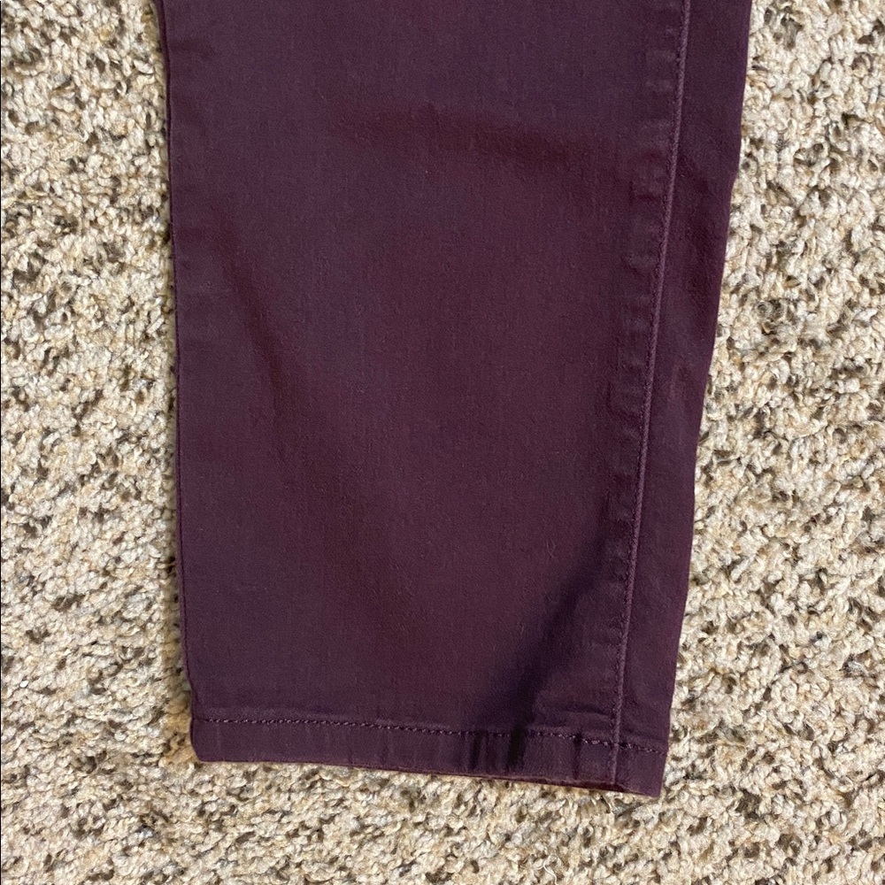 J. Jill plum purple boyfriend straight leg ankle denim - last pic to show fit - Picture 2 of 8